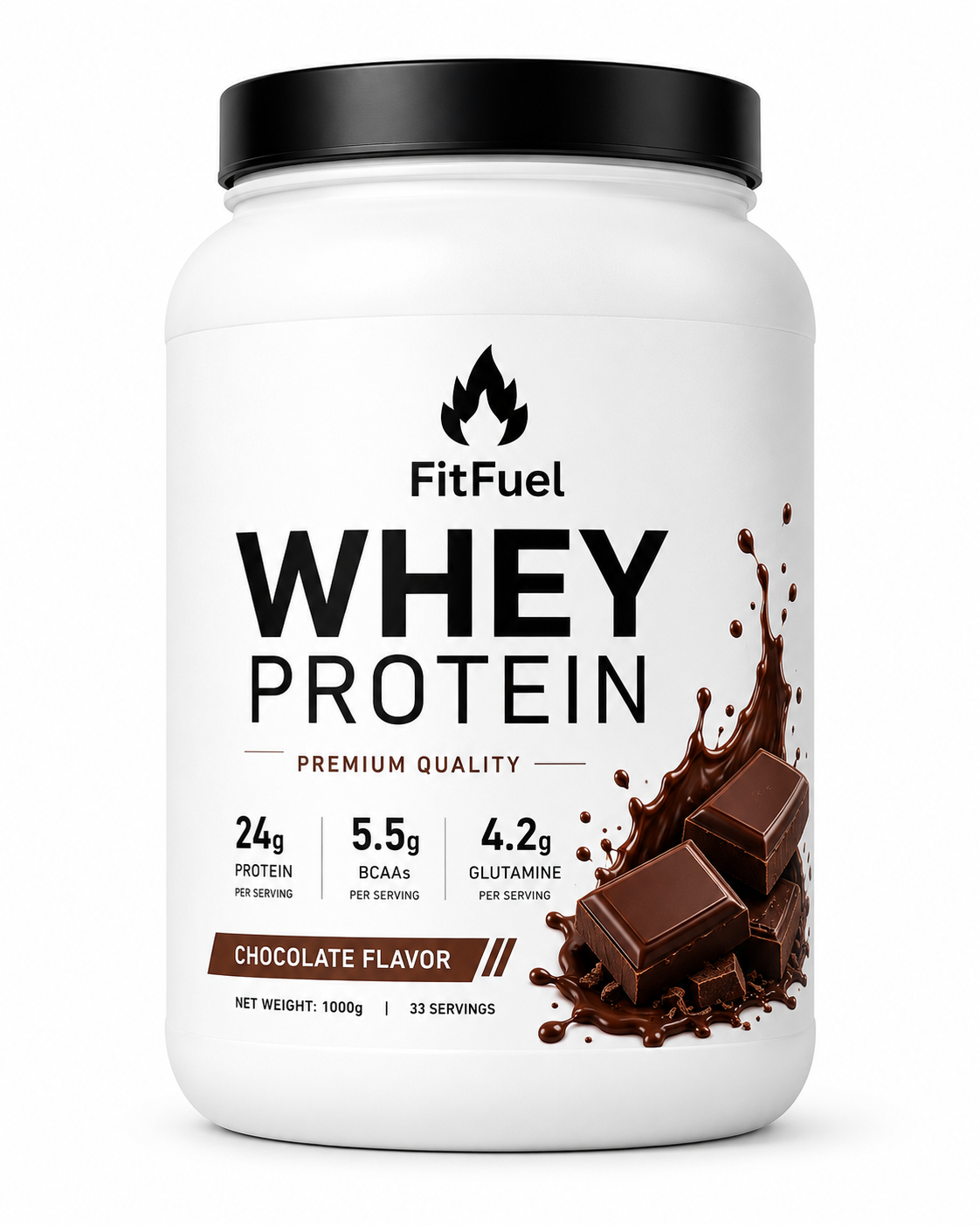 fitfuel whey protein – chocolate flavor fitfuel whey protein – chocolate flavor