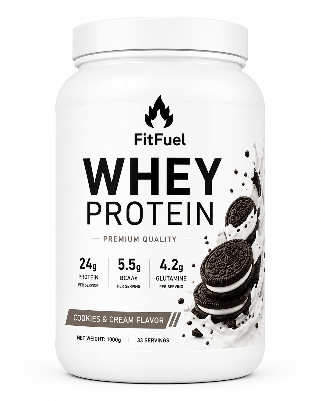 fitfuel whey protein – cookies & cream flavor fitfuel whey protein – cookies & cream flavor