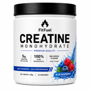 Home fitfuel creatine monohydrate – blue raspberry flavor